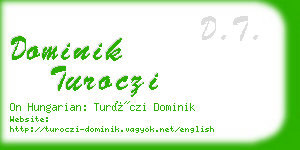 dominik turoczi business card